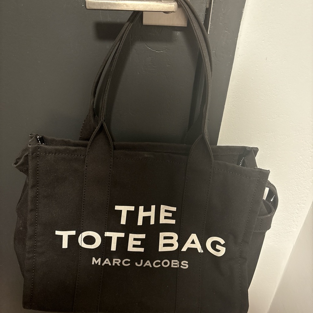 Marc Jacobs Black Canvas Tote Bag